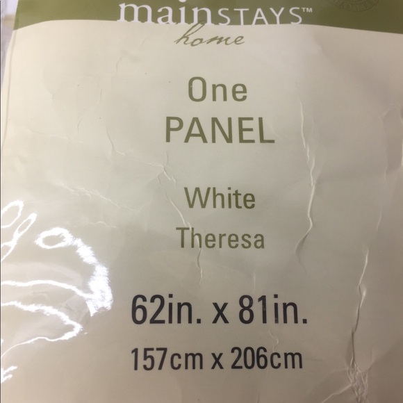 👛[Mainstays] Home White Theresa Panel (2) - Picture 4 of 9
